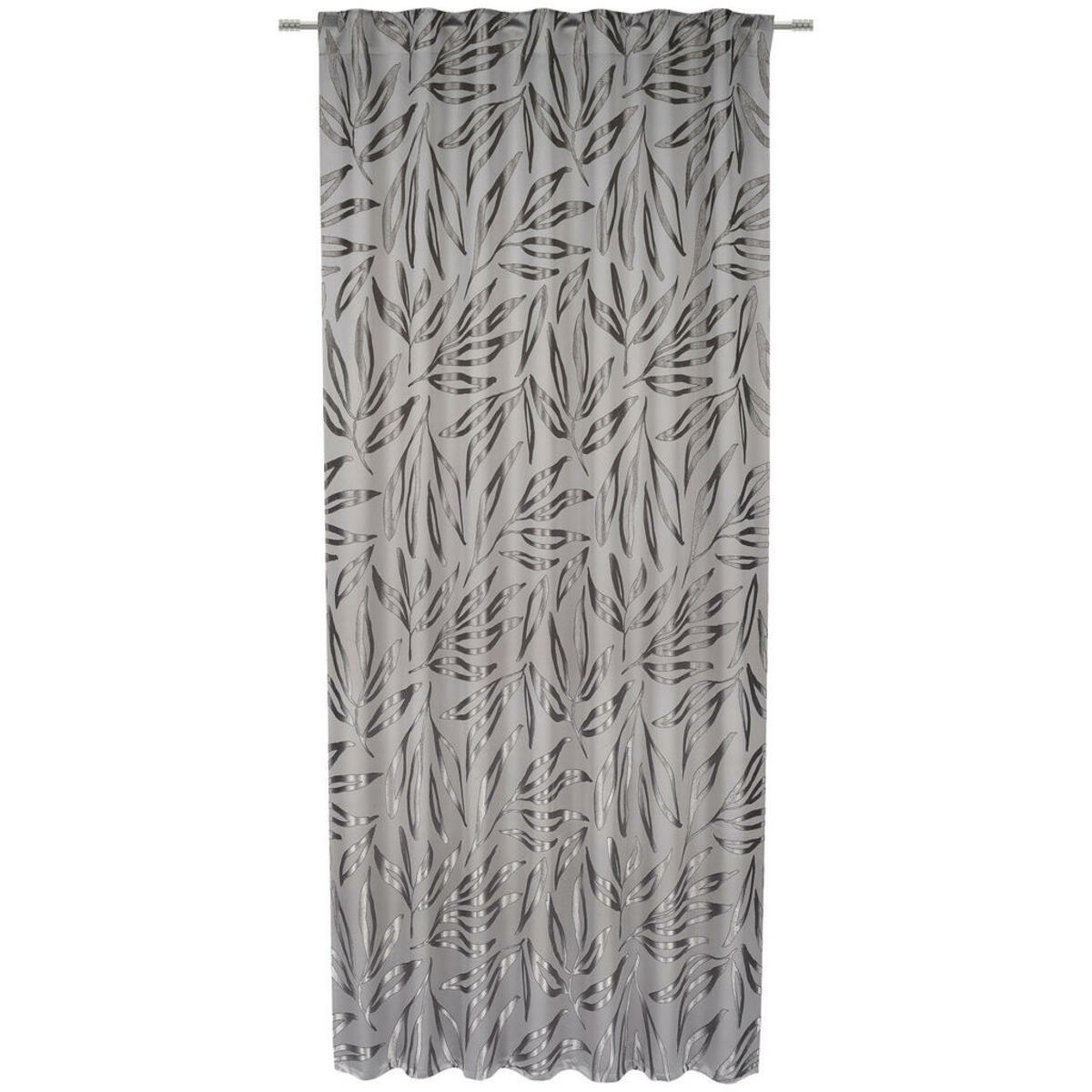Bild 1 von Esposa Fertigvorhang Bionda, Silber, Textil, Blätter, 140 cm, AZO-frei, Bsci, Oeko-Tex® Standard 100, für Stange und Schiene geeignet, mit Kombiband, Wohntextilien, Gardinen & Vorhänge, Fertiggar