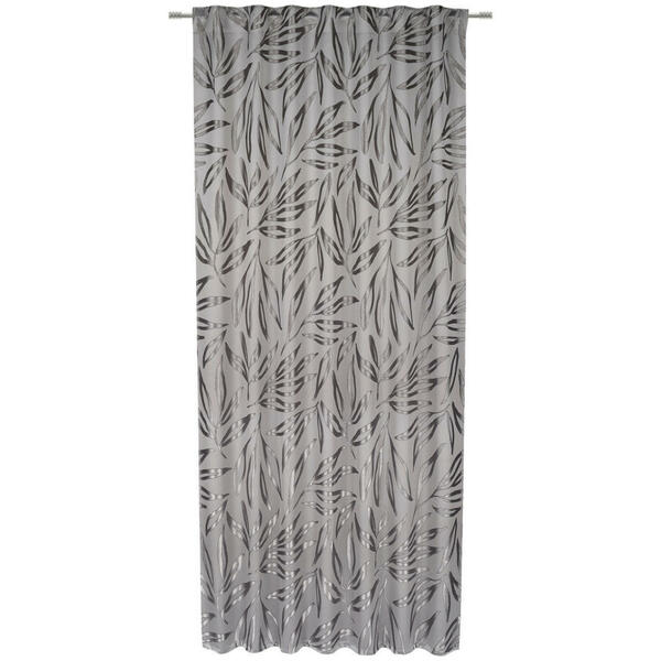 Bild 1 von Esposa Fertigvorhang Bionda, Silber, Textil, Blätter, 140 cm, AZO-frei, Bsci, Oeko-Tex® Standard 100, für Stange und Schiene geeignet, mit Kombiband, Wohntextilien, Gardinen & Vorhänge, Fertiggar