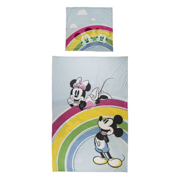 Bild 1 von Kinder-Fleece-Bettwäsche Mickey & Minnie, 135 x 200 cm
