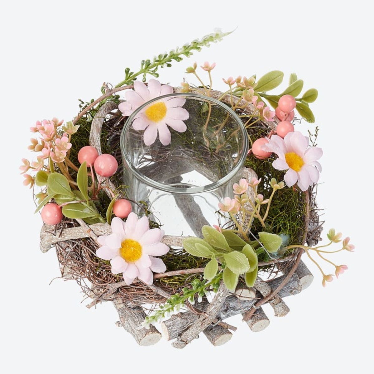 Bild 1 von Deko-Kranz mit Teelichthalter, Ø ca. 15x9cm