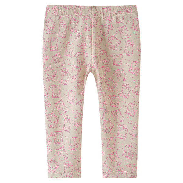 Bild 1 von Baby Leggings mit Katzen-Motiven BEIGE