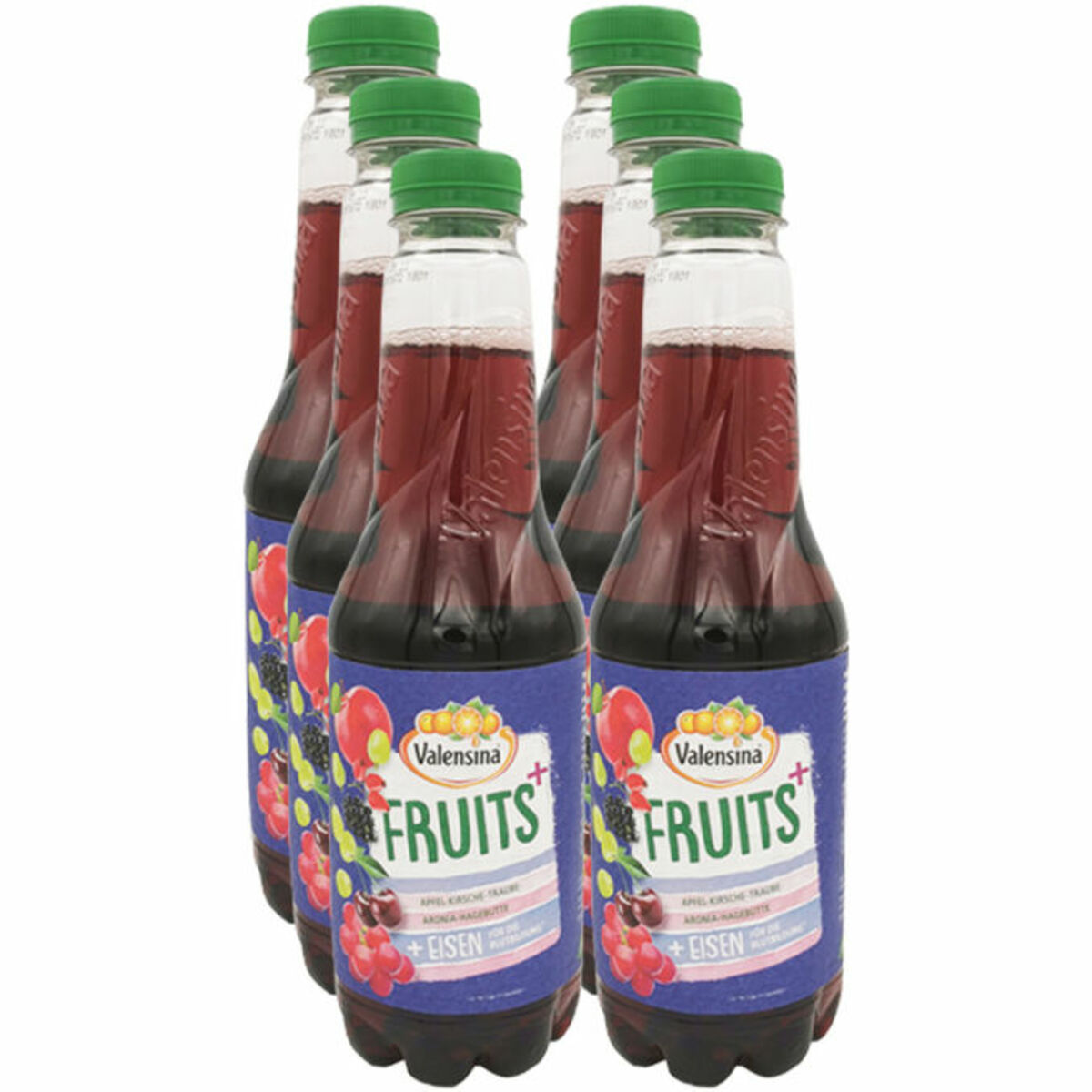 Bild 1 von Valensina Fruits + Eisen, 6er Pack (EINWEG) zzgl. Pfand