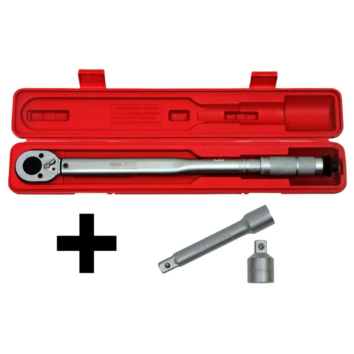 Bild 1 von FAMEX 10886 Drehmomentschlüssel Set 1/2" (12,5mm) 3-tlg.   30-210 Nm