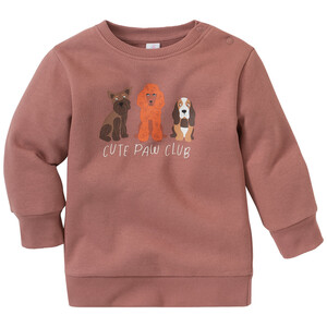 Baby Sweatshirt mit Hunde-Print TERRACOTTA