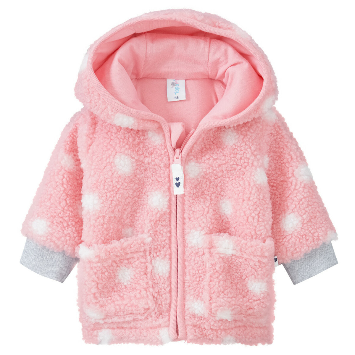 Bild 1 von Newborn Kuscheljacke aus Teddyplüsch ROSA