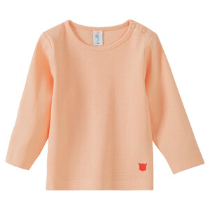 Baby Langarmshirt mit Druckknöpfen APRICOT