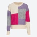 Bild 1 von Damen-Pullover mit Patchwork-Design