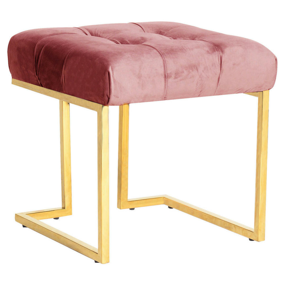Bild 1 von Mid.you Hocker, Altrosa, Textil, quadratisch, 48x48x48 cm, Wohnzimmer, Hocker, Sitzhocker