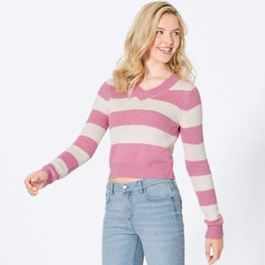 Damen-Pullover mit Streifenmuster