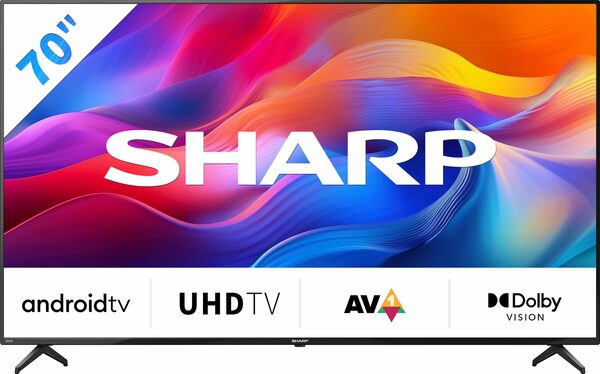Bild 1 von Sharp 4T-C70FL2EL2AB LED-Fernseher (177 cm/70 Zoll, 4K Ultra HD, Android TV, Smart-TV, HDMI 2.1)
