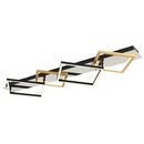 Bild 1 von Globo Led-Deckenleuchte, Opal, Schwarz, Gold, Metall, Kunststoff, 35.5x7 cm, Lampen & Leuchten, Leuchtenserien