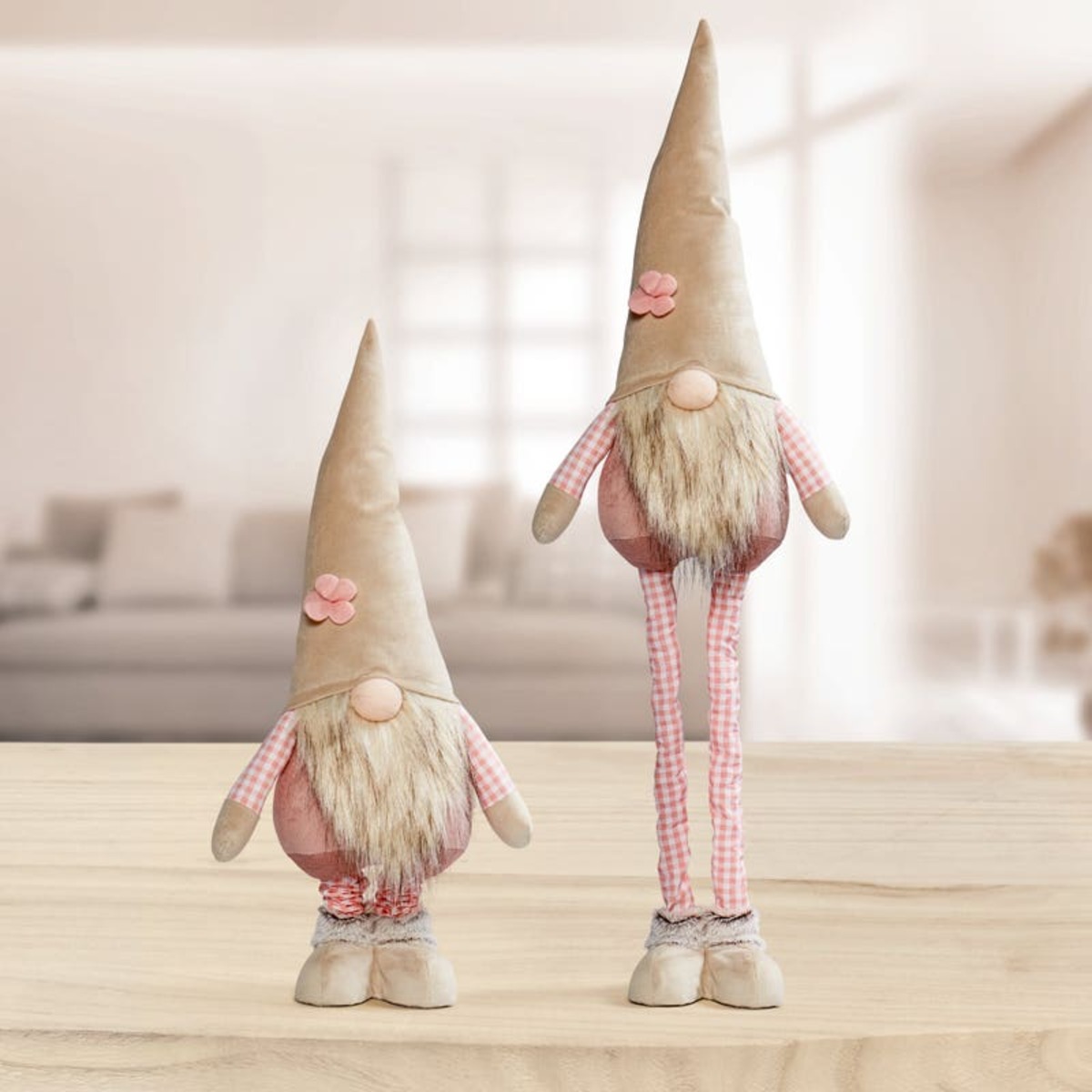 Bild 1 von Deko-Wichtel mit Teleskop-Beinen, ca. 24x13x84cm