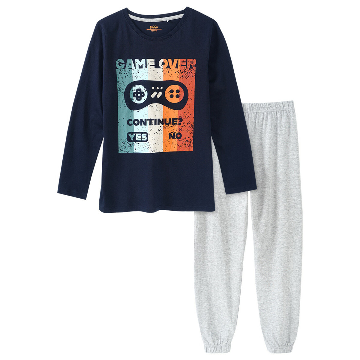 Bild 1 von Jungen Schlafanzug mit Gaming-Print DUNKELBLAU / HELLGRAU
