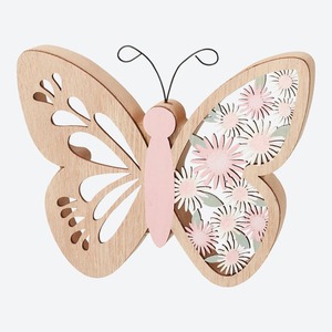 Deko-Schmetterling aus Holz, ca. 15x3x11cm