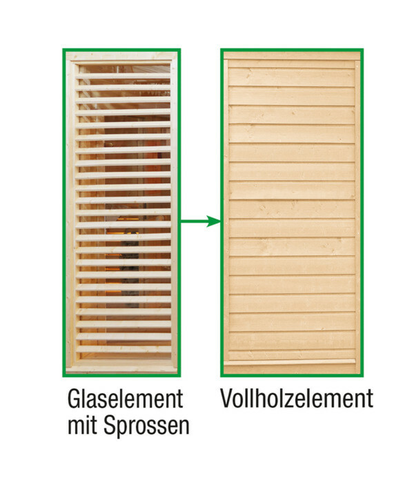 Bild 1 von Wolff Finnhaus Tauschelement Paradiso Sprossen zu Vollholz