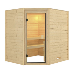 Sauna-Set Vera, naturbelassen mit Ofen 4,5 kW