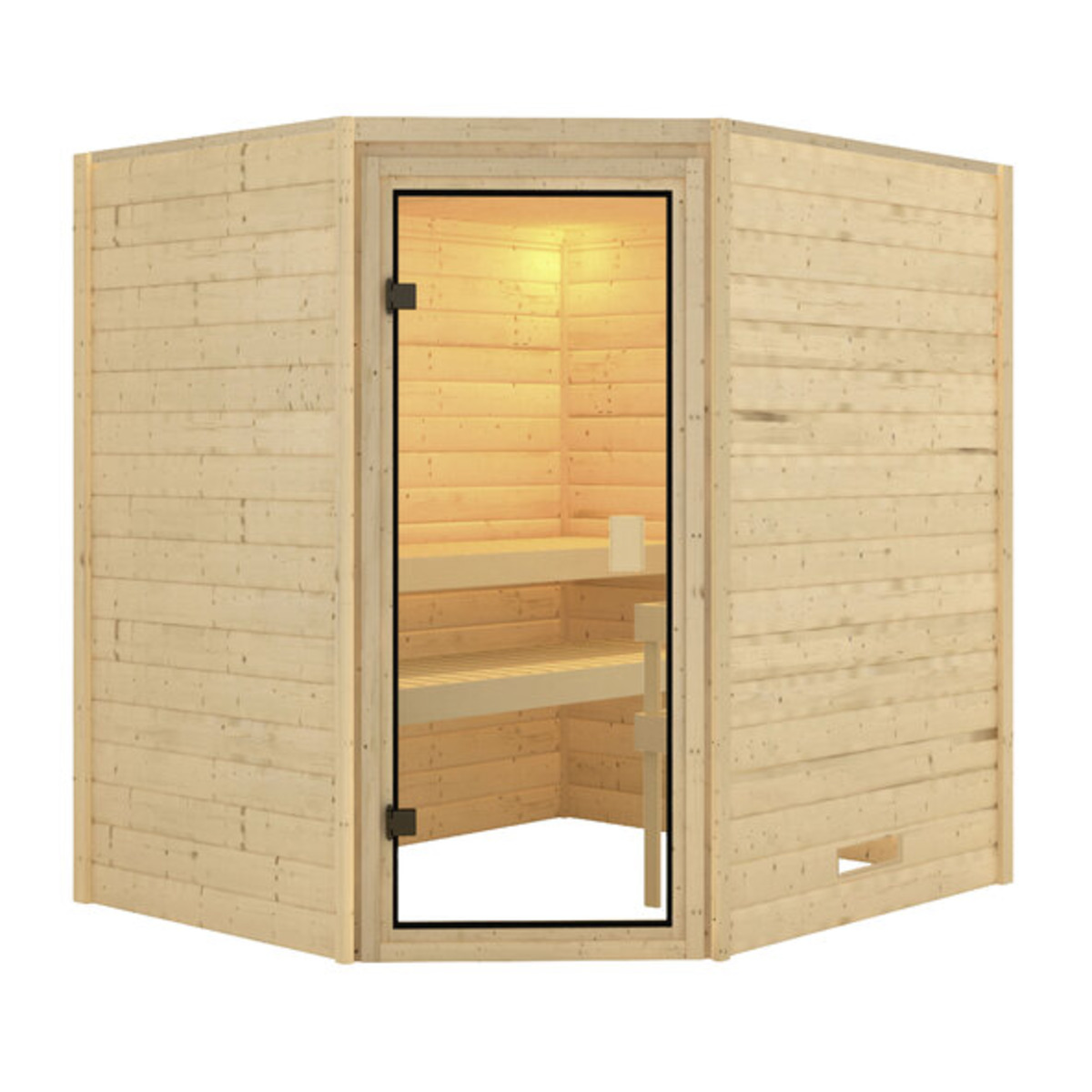 Bild 1 von Sauna-Set Vera, naturbelassen mit Ofen 4,5 kW