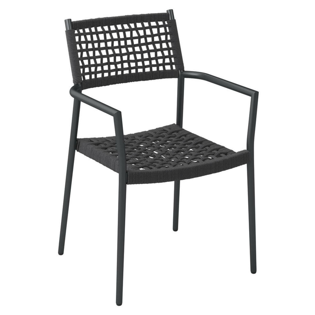 Bild 1 von Ambia Garden Stapelsessel, Anthrazit, Metall, Textil, Rundrohr, 56x86x58 cm, Gartenmöbel, Gartenstühle