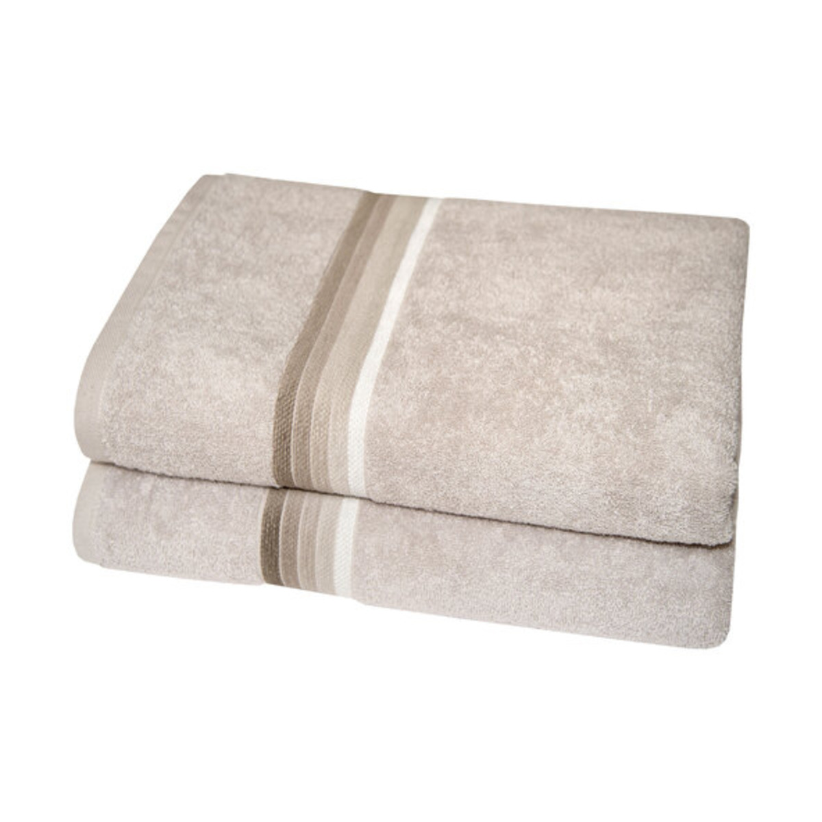 Bild 1 von Badetuch, 2 x 1er Set, beige