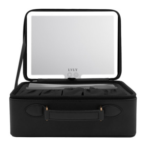 Lvly Make-Up-Koffer mit LED-Spiegel, inkl. Zubehör