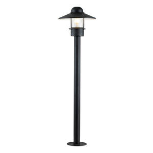 Elstead Lighting Pollerleuchte Elstead Klampenborg, Schwarz, Metall, Glas, 101.8 cm, Grüner Punkt, RoHS, Lampen & Leuchten, Leuchtenserien