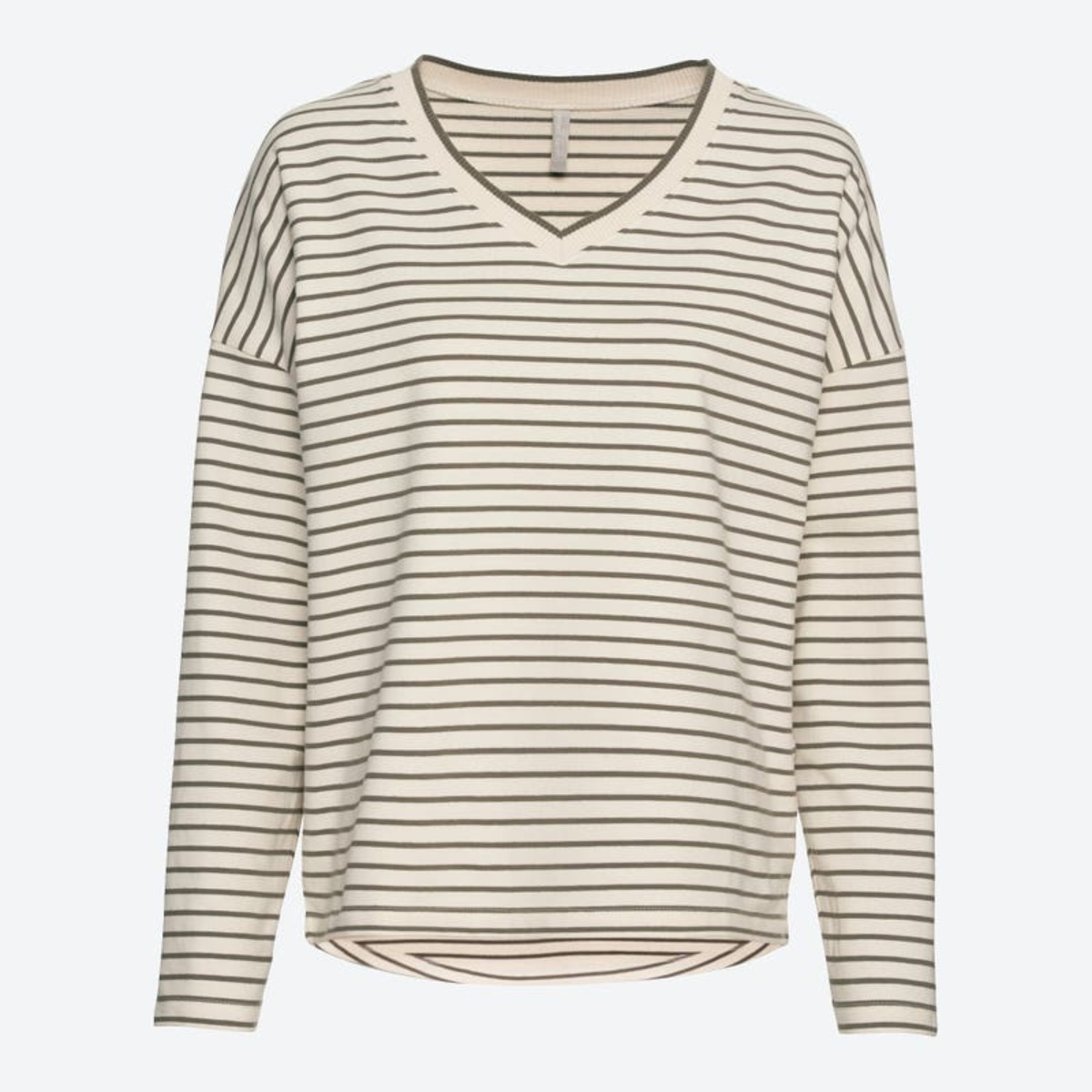 Bild 1 von Damen-Sweatshirt mit Streifenmuster