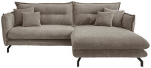 Wohnlandschaft Lava Graubraun Cord, Graubraun