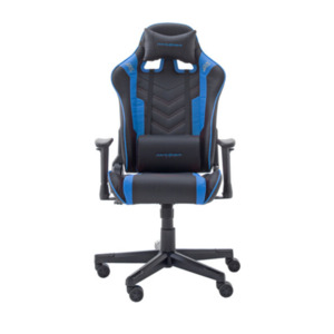 DX Racer Gaming-Stuhl Chefsessel, schwarz-blau