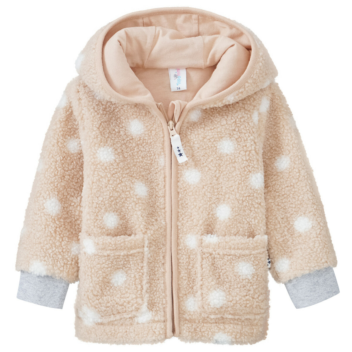 Bild 1 von Baby Kuscheljacke aus Teddyplüsch BEIGE