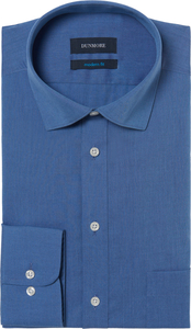 Dunmore Businesshemd, Haifisch-Kragen, bügelfrei, für Herren, blau, 45