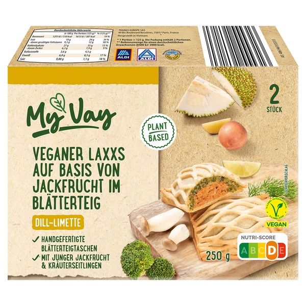 Bild 1 von MY VAY Veganer Laxxs im Blätterteig 250 g