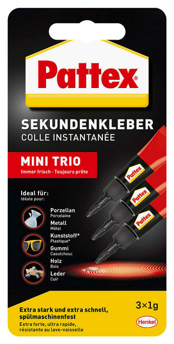 Bild 1 von PATTEX Sekundenkleber »Mini Trio«