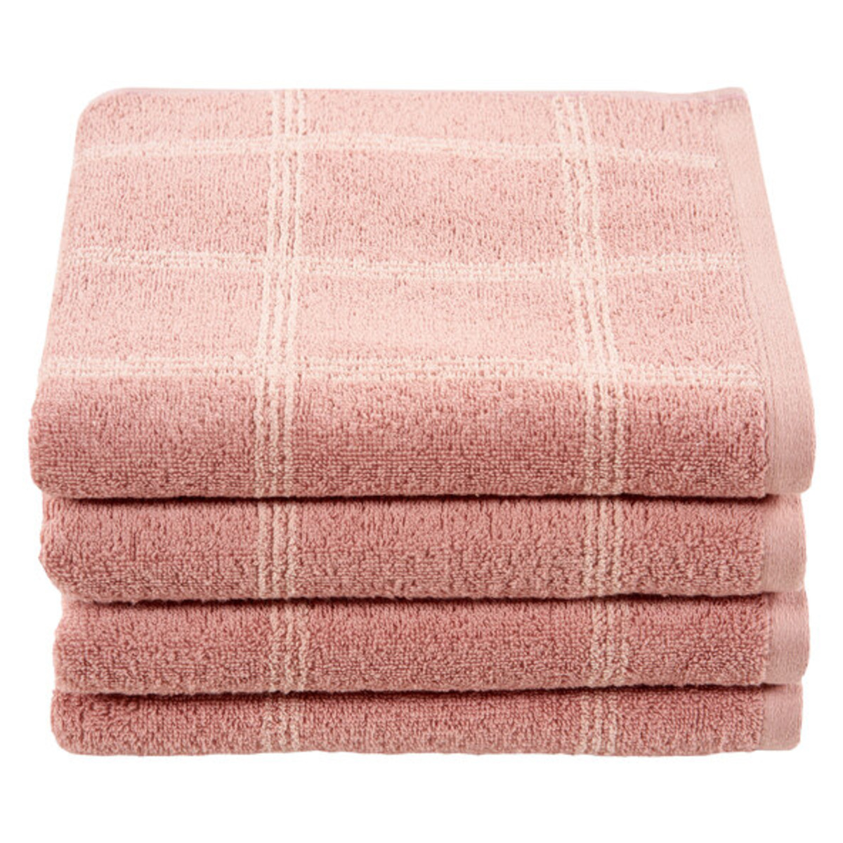 Bild 1 von Frottierserie Square Handtuch, rosa, 2 x 2er Set