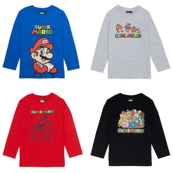 Bild 1 von Kinder-Langarm-Shirts »Super Mario«