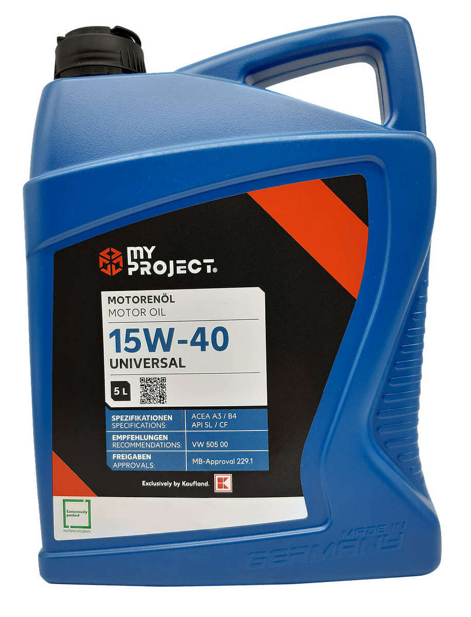 Bild 1 von MY PROJECT® Motorenöl 15W-40 »Universal«