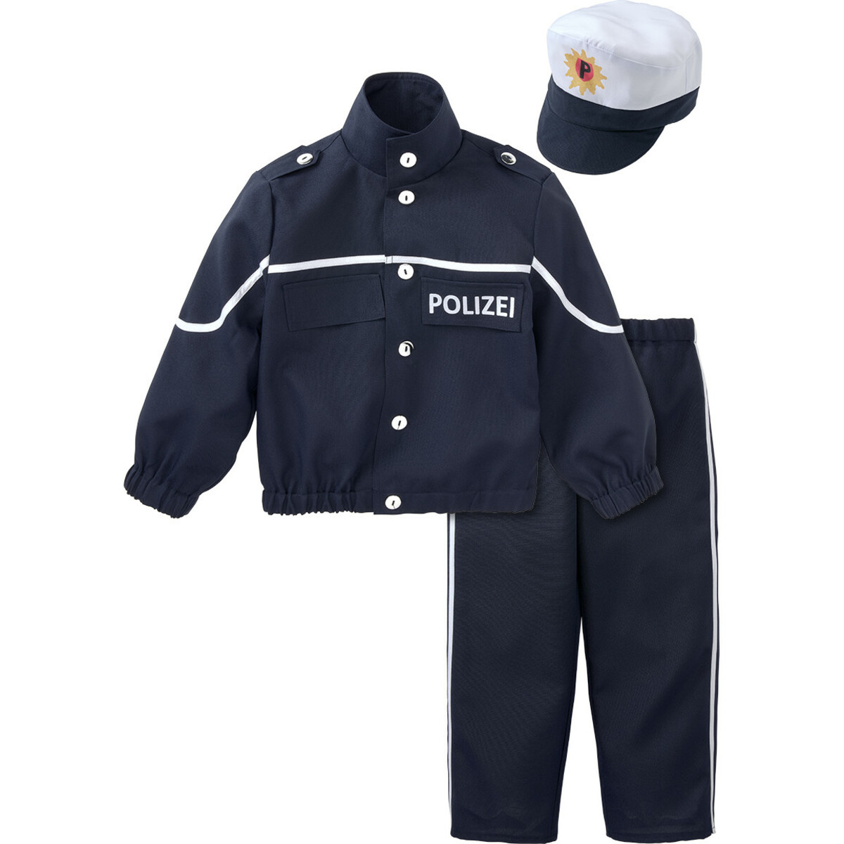 Bild 1 von Kostüm-Set Polizist mit Mütze DUNKELBLAU
