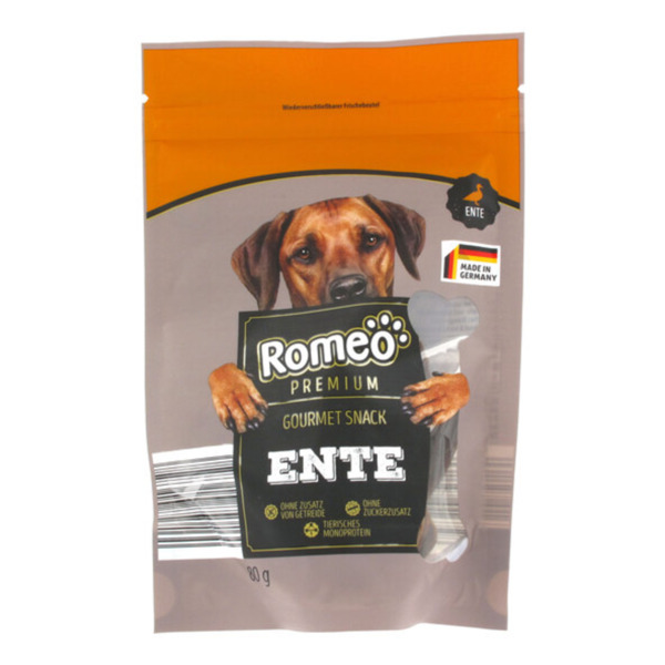 Bild 1 von Premium Gourmet Hunde-Snack Ente, 12 x 80 g
