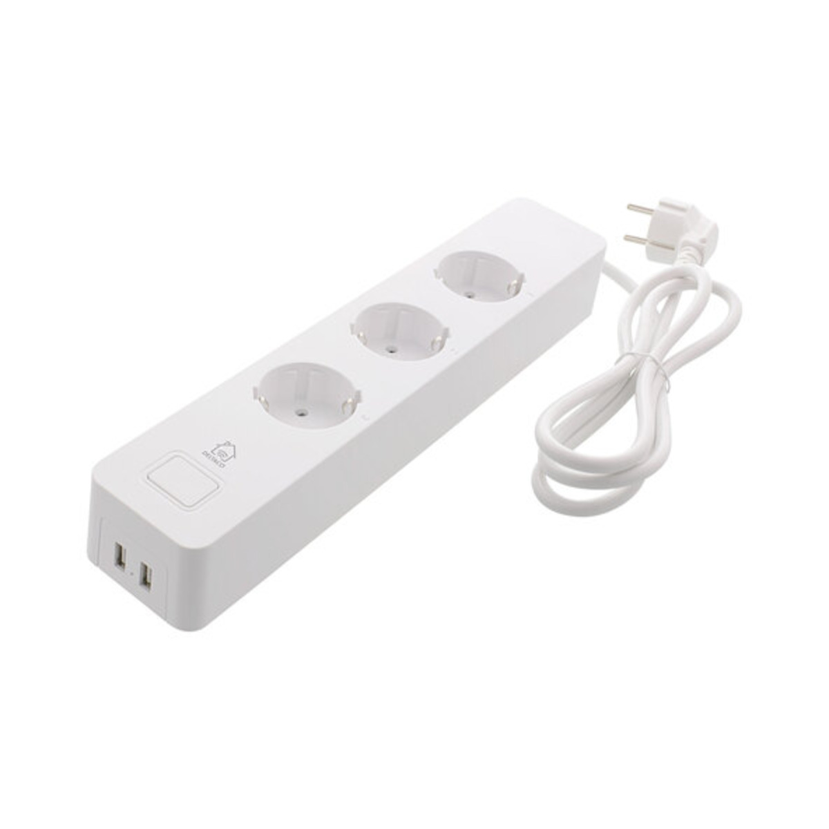 Bild 1 von 3-fach Steckdosenleiste mit 2 x USB