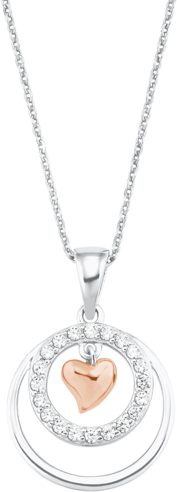 Bild 1 von Amor Damen Kette mit Anhänger, 925er Silber, silber, 42