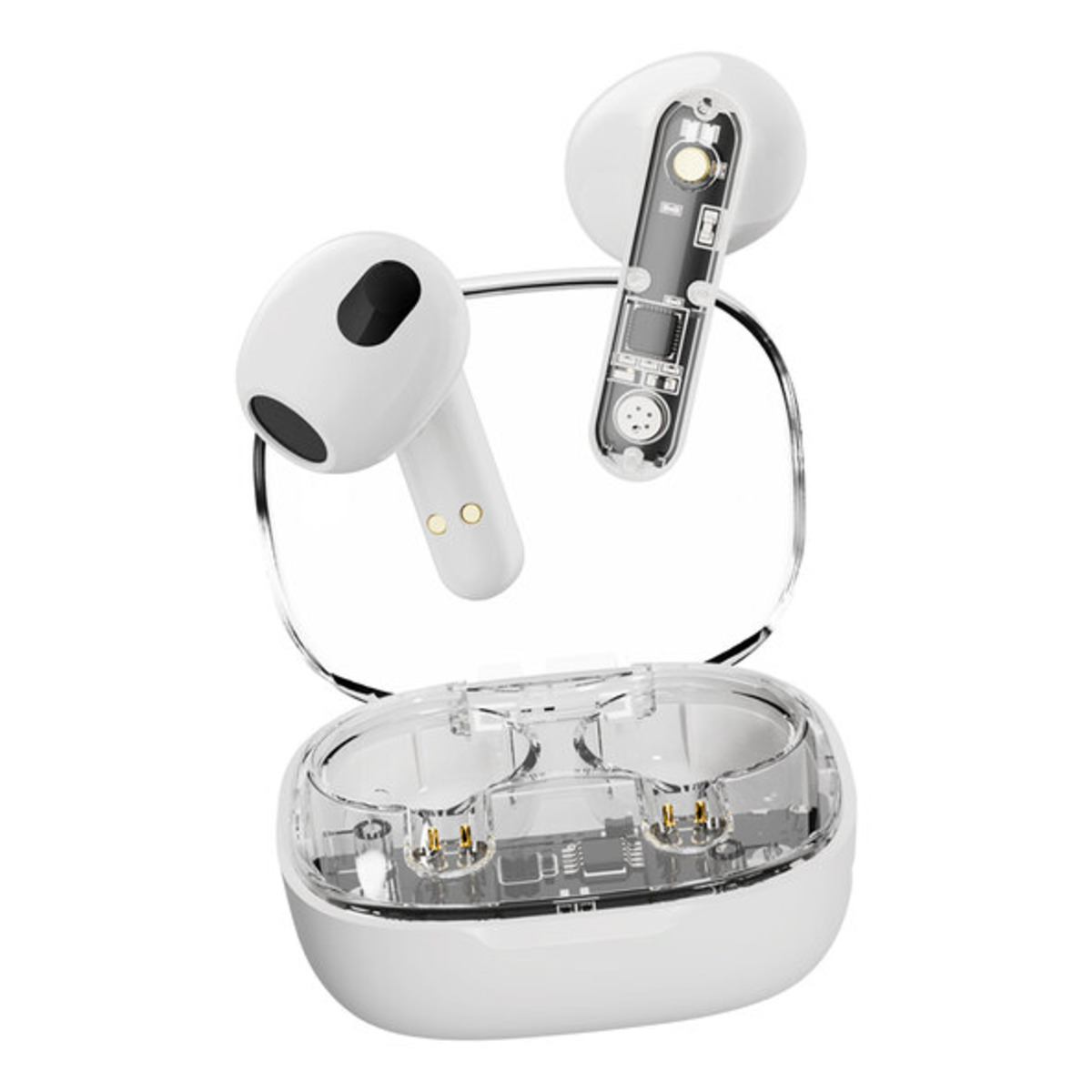 Bild 1 von Transparenter In-Ear Kopfhörer T-150, weiß