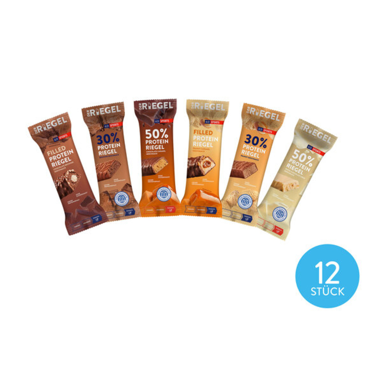 Bild 1 von Protein-Riegel Mix, 12er Set (12 x 45 g = 540 g)