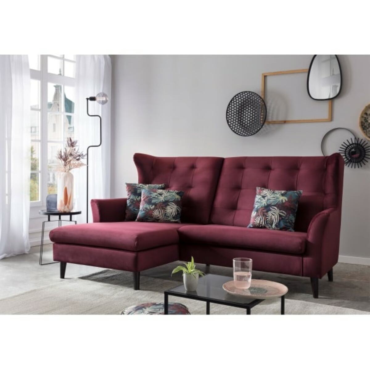 Ecksofa Lyon, Burgund rot von Möbel Boss für 999,99 € ansehen!