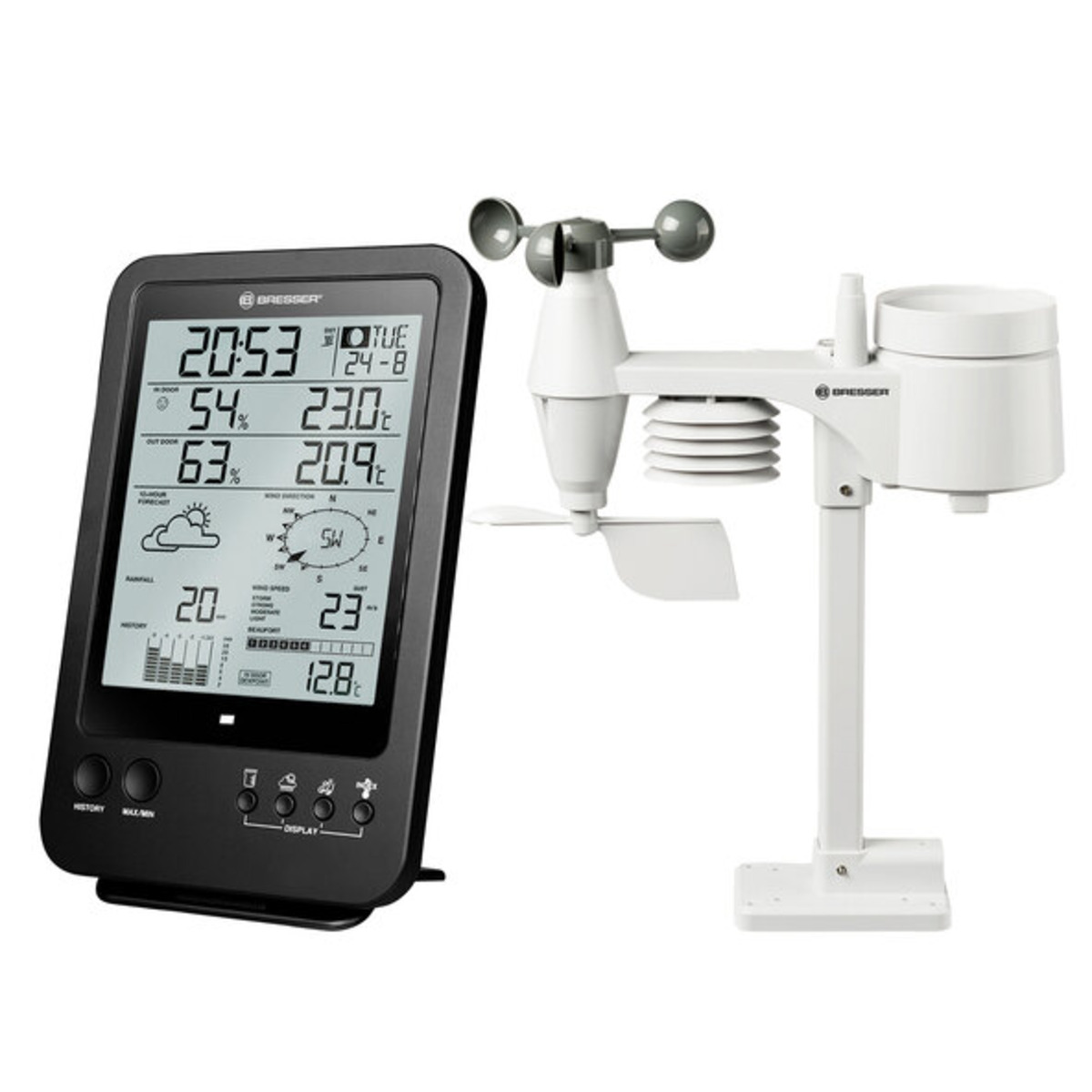 Bild 1 von 5 in 1 Wetter-Center, schwarz
