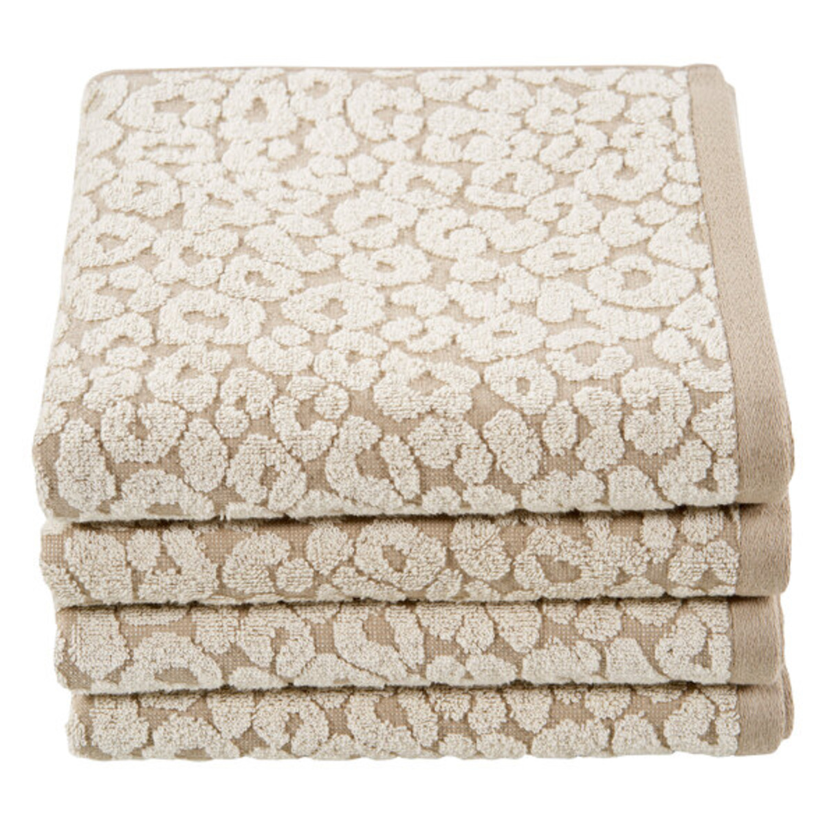 Bild 1 von Frottierserie Square Handtuch Leopard, 2 x 2er Set