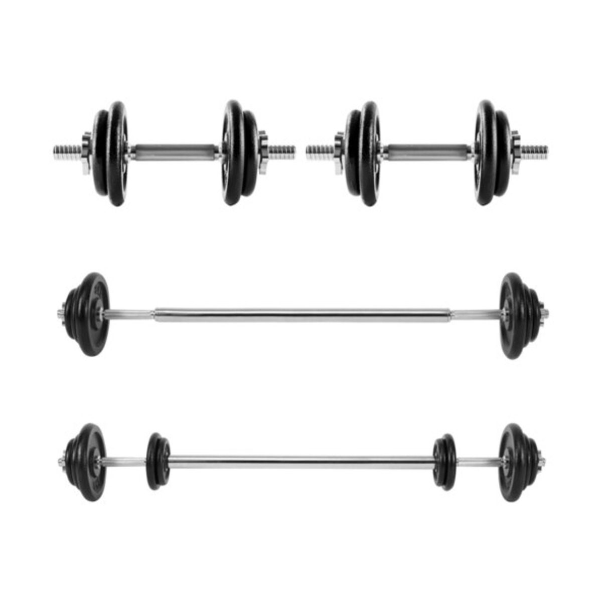 Bild 1 von Kurz- und Langhantel-Set