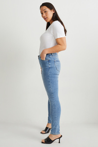 C&A Curvy Jeans-High Waist-Skinny Fit-LYCRA®-recycelt, Blau, Größe: 34