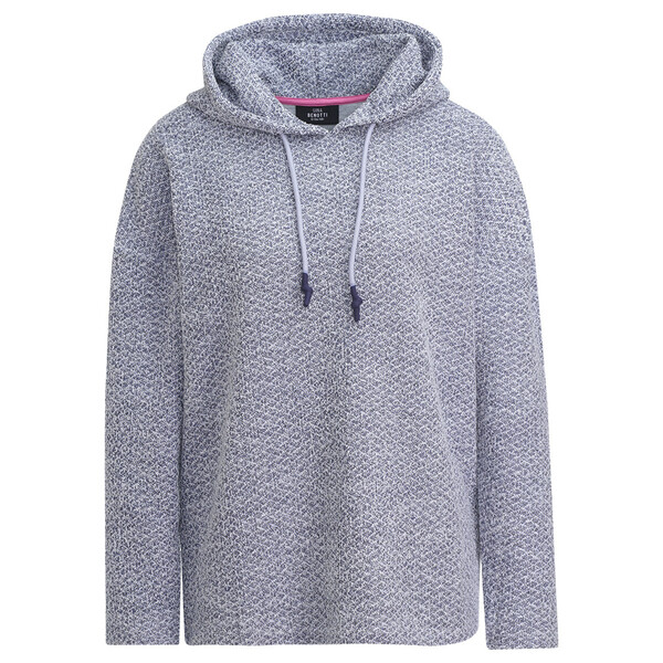 Bild 1 von Damen Hoodie aus strukturiertem Material DUNKELBLAU