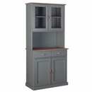 Bild 1 von Buffet Luzerna 5.1 Massivholz grau/braun 90x190x45 cm