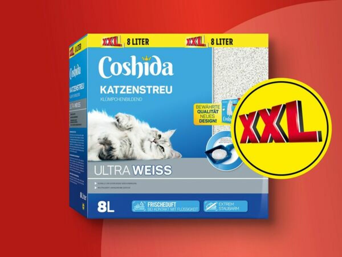 Coshida Katzenstreu XXL 8 Liter von Lidl ansehen!