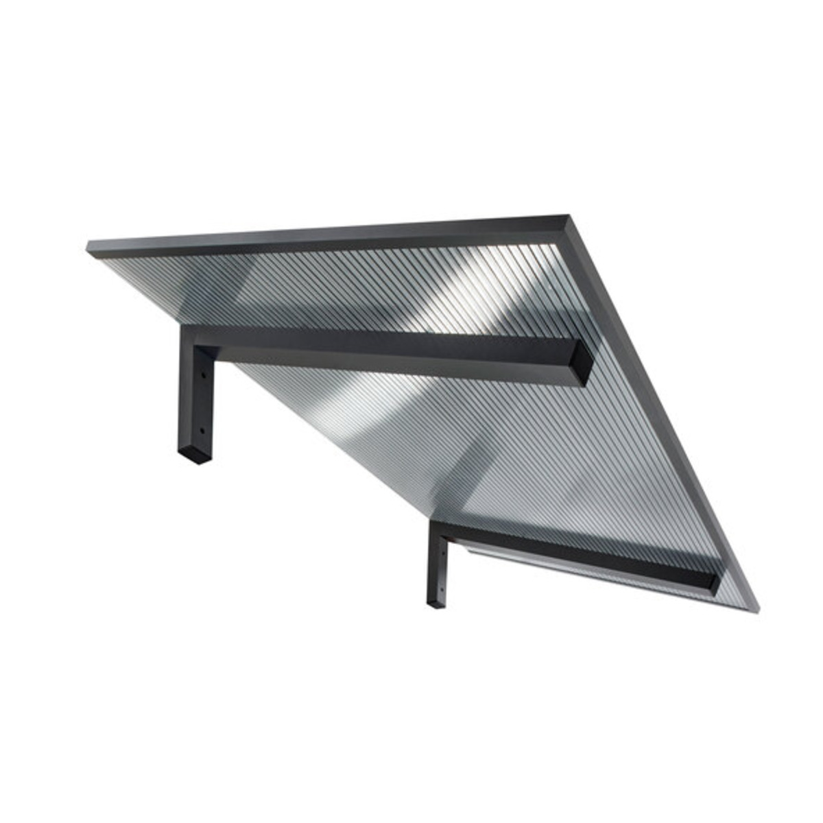 Bild 1 von Pultvordach Pt/Se, anthrazit, 16 mm, gestreift